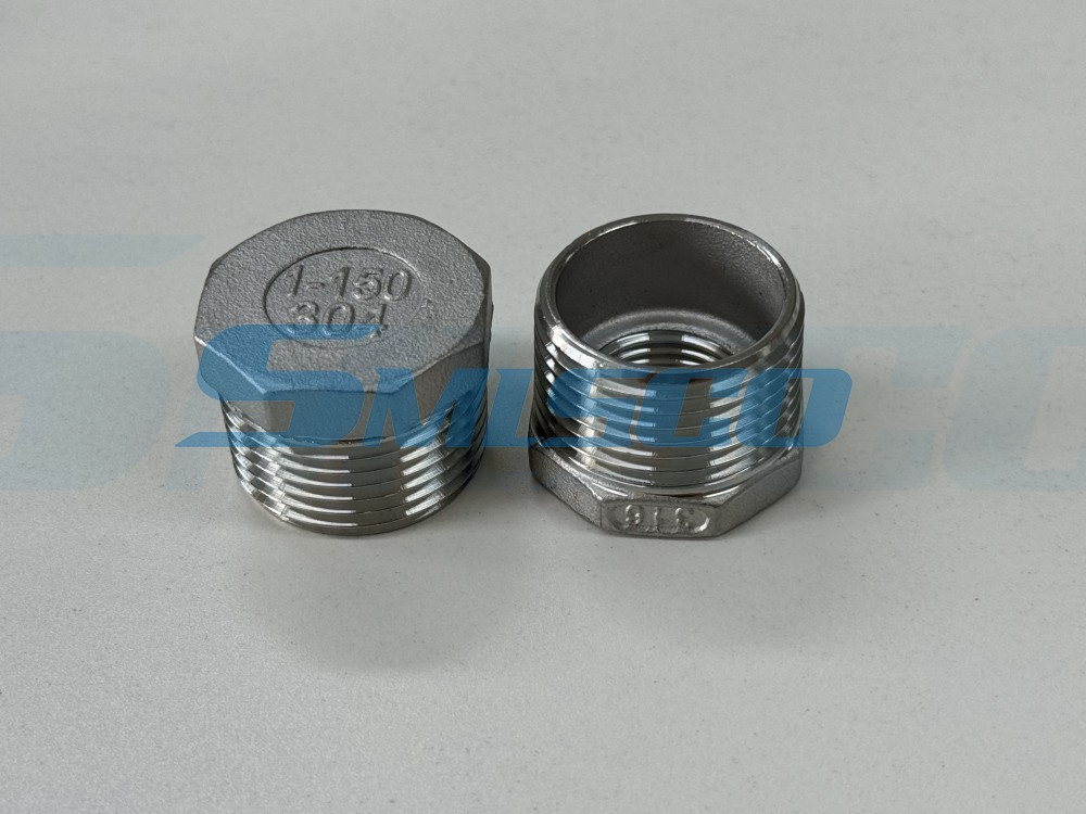 สแตนเลสสตีล BSP Bushing Casting Fitting ผู้ผลิตขนาด 150 ปอนด์สำหรับระบบท่อส่ง
